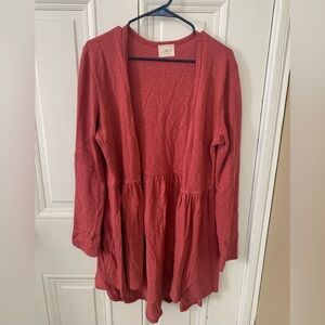 T.La Lightweight Open Tunic Cardigan